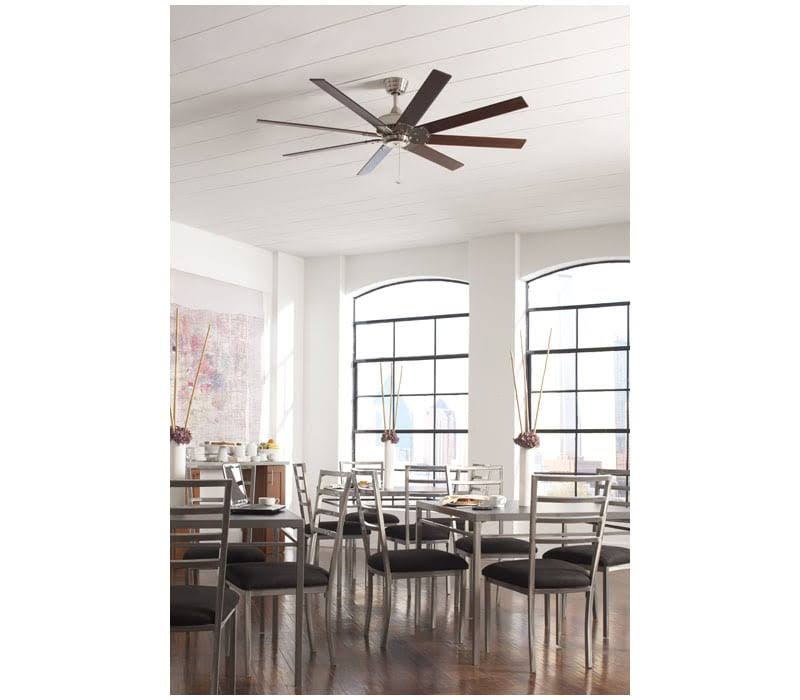 Fanimation Levon Energy Star 63x22 Ceiling Fan - Black - Black Blades