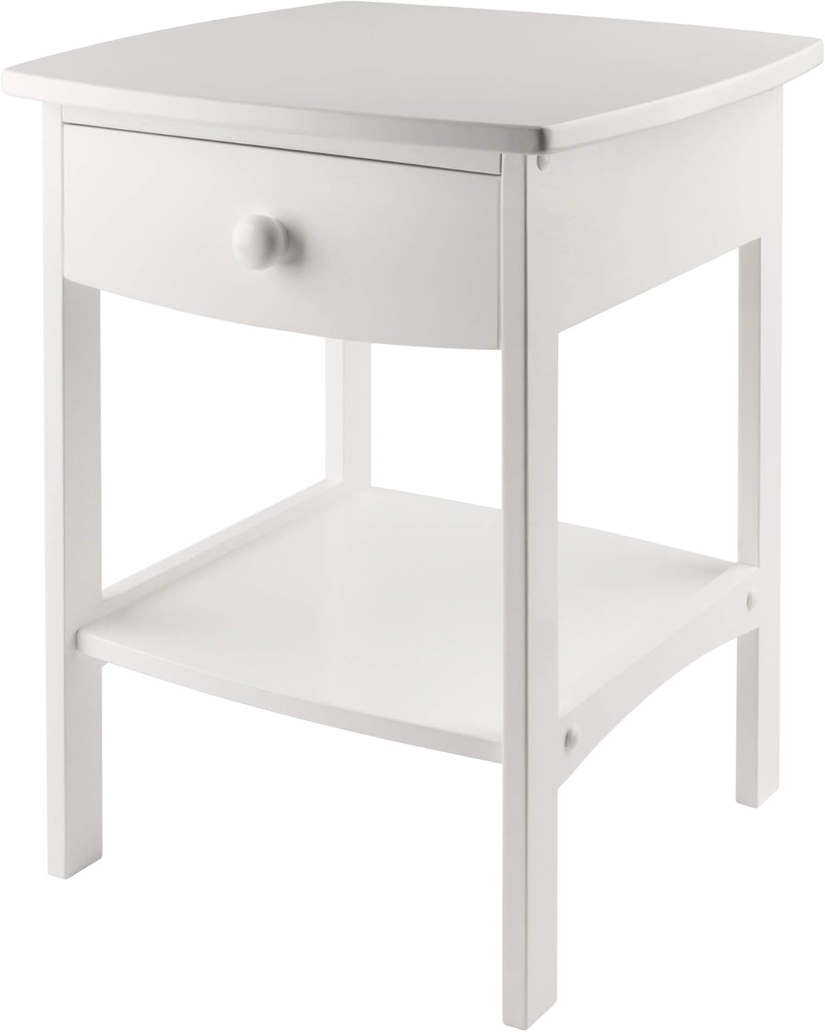 Winsome Wood Claire Accent Table, White & Wood Claire Accent Table, Walnut