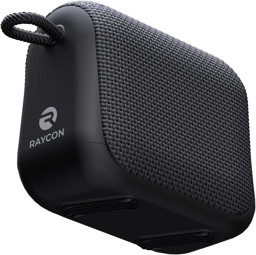 Raycon Everyday Speaker with Microphone IP67 Dustproof and Waterproof TWS Multilink Bluetooth 5.0 Portable Outdoor Wireless Speaker for Home, Outdoors, Travel (Carbon Black)