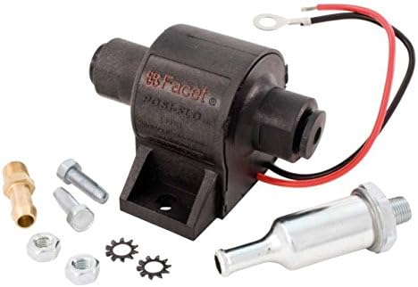 Facet FEP04SV Posi-Flo Electric Fuel Pump 1.5-4 Psi, Includes Clamps/Fittings