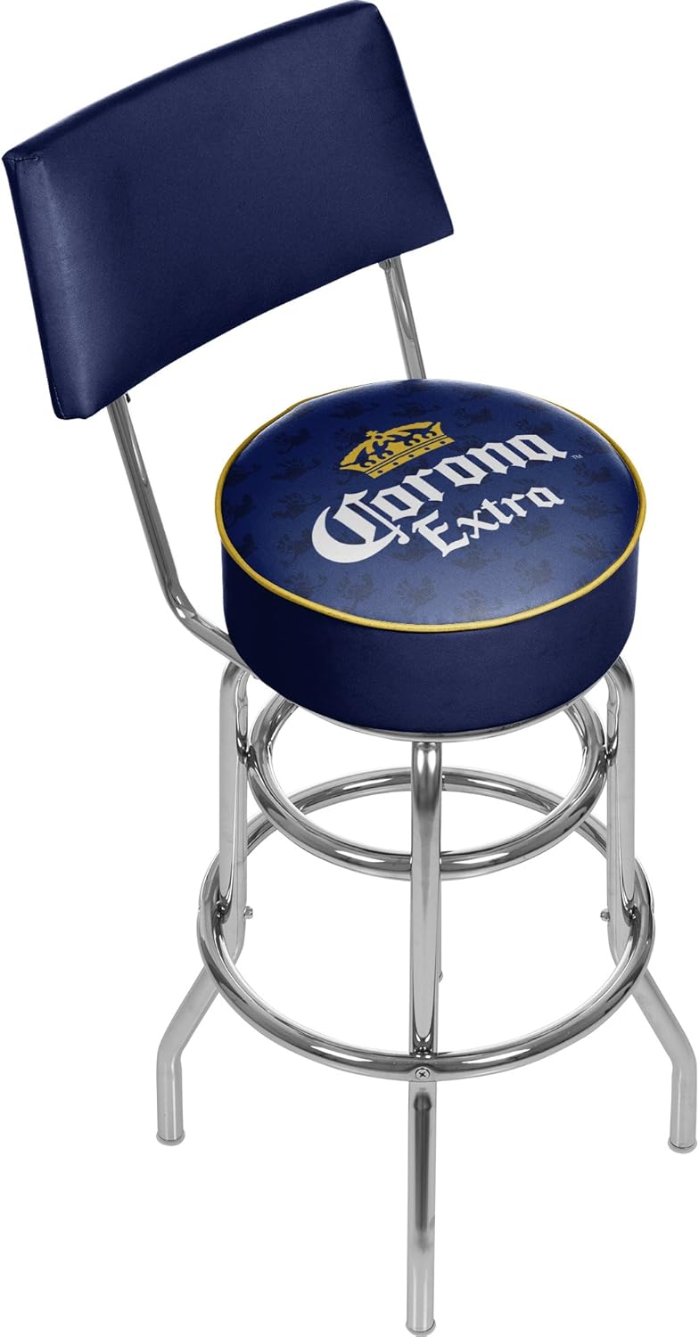 Trademark Gameroom Corona Extra Swivel Bar Stool with Back - Griffin - by Corona