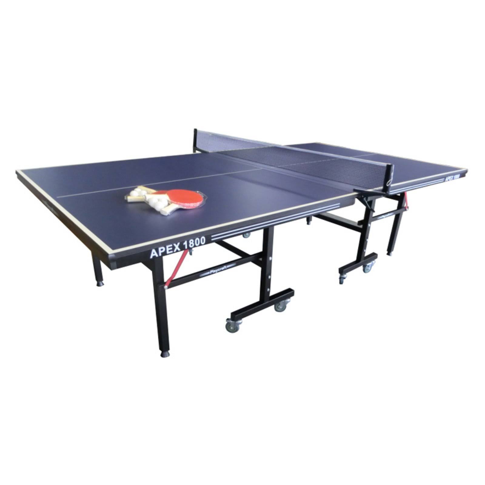 Playcraft Apex 1800 Indoor Table Tennis Table, Black