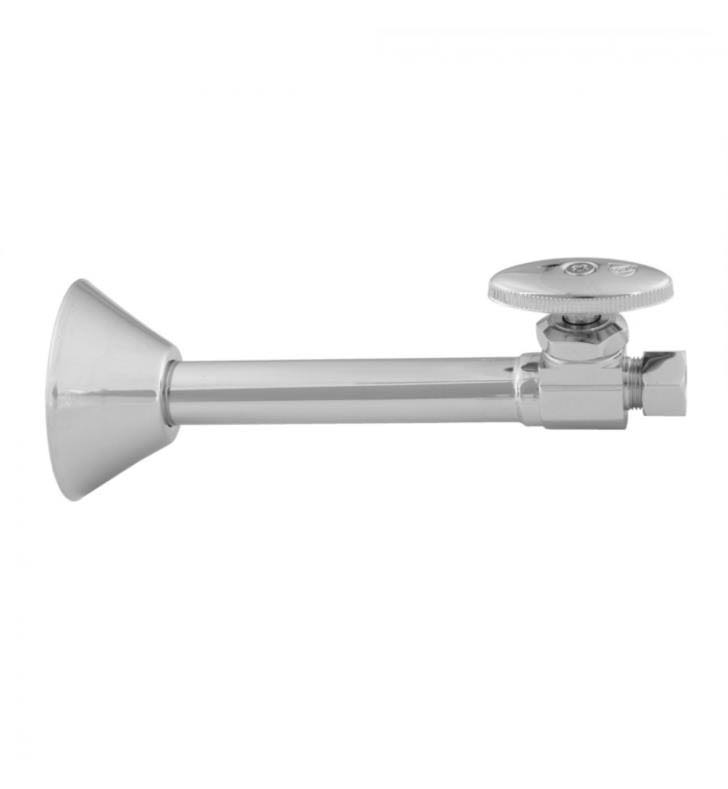 Jaclo 5826X-PCH Multi Turn Straight Pattern 1/2x22 Copper (SWEAT Fit) x 3/8x22 O.D. Supply Valve - Polished Chrome