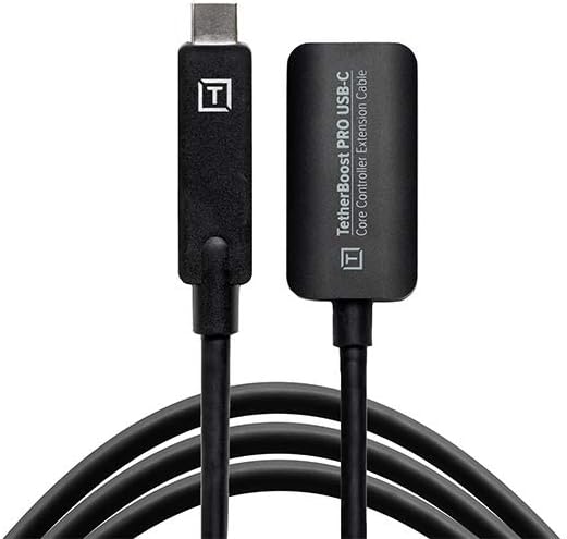 TetherBoost Pro USB-C Core Controller Extension Cable (Non-Reflective Black) Pack of 2