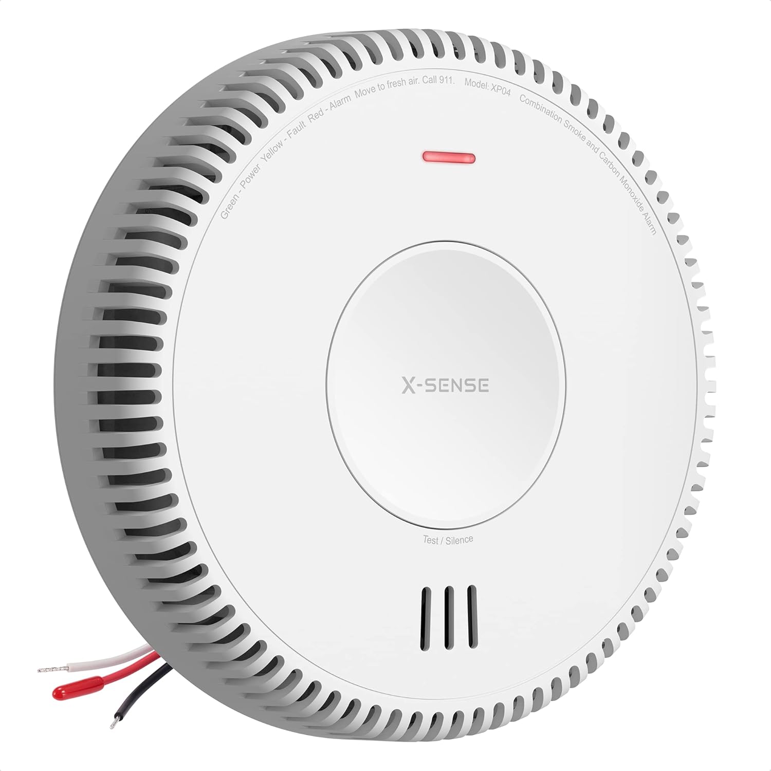X-Sense Hardwired Combination Smoke and Carbon Monoxide Detector, Hardwired Interconnected Smoke and CO Detector Alarm with Replaceable Battery Backup, XP04, Pack of 3