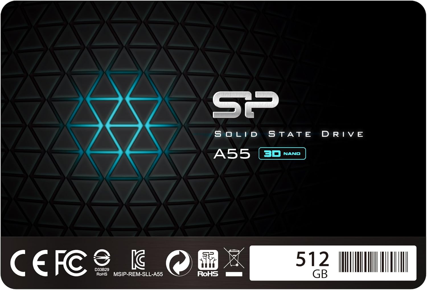 SP 512GB SSD 3D NAND A55 SLC Cache Performance Boost SATA III 2.5