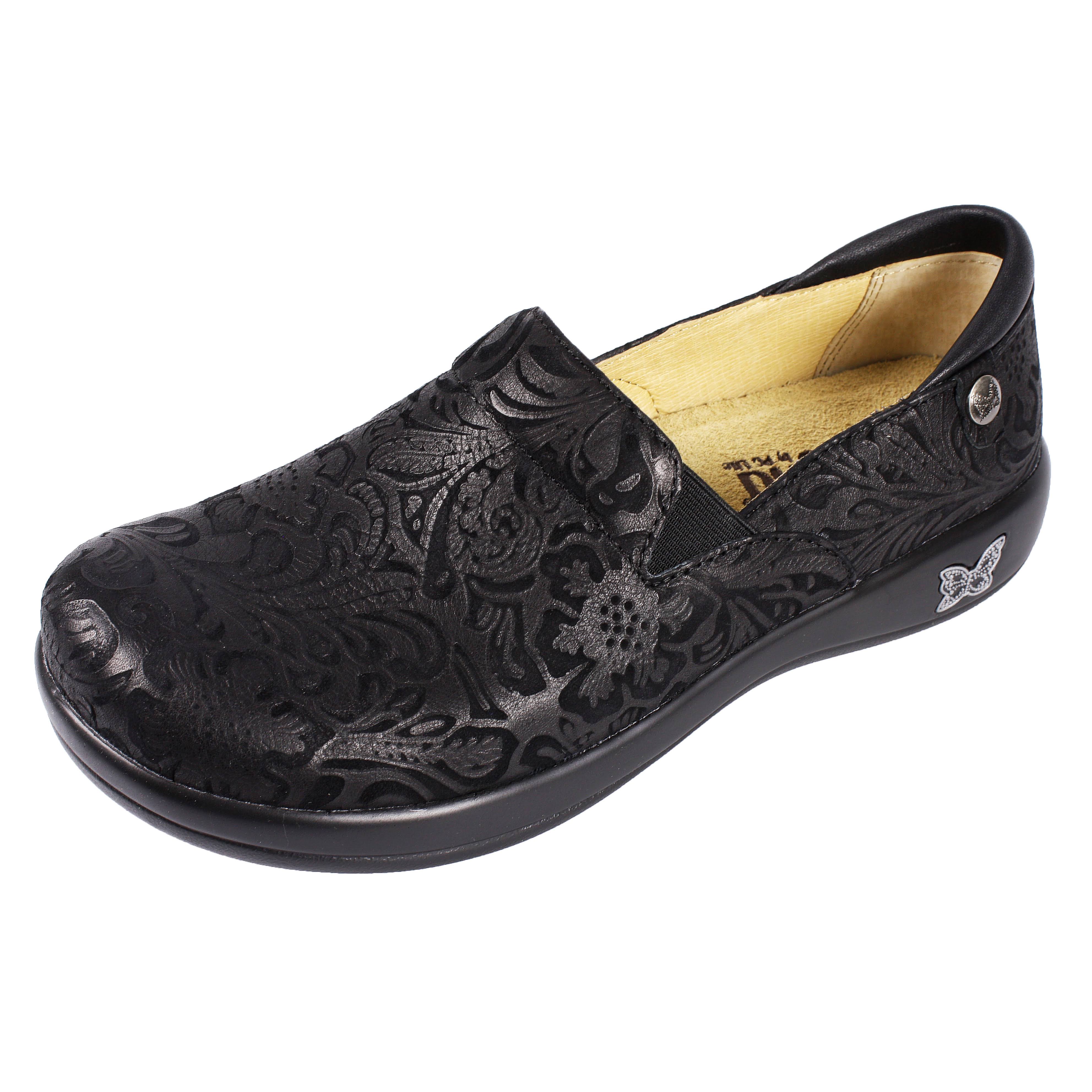 Alegria Keli Black Embossed Paisley