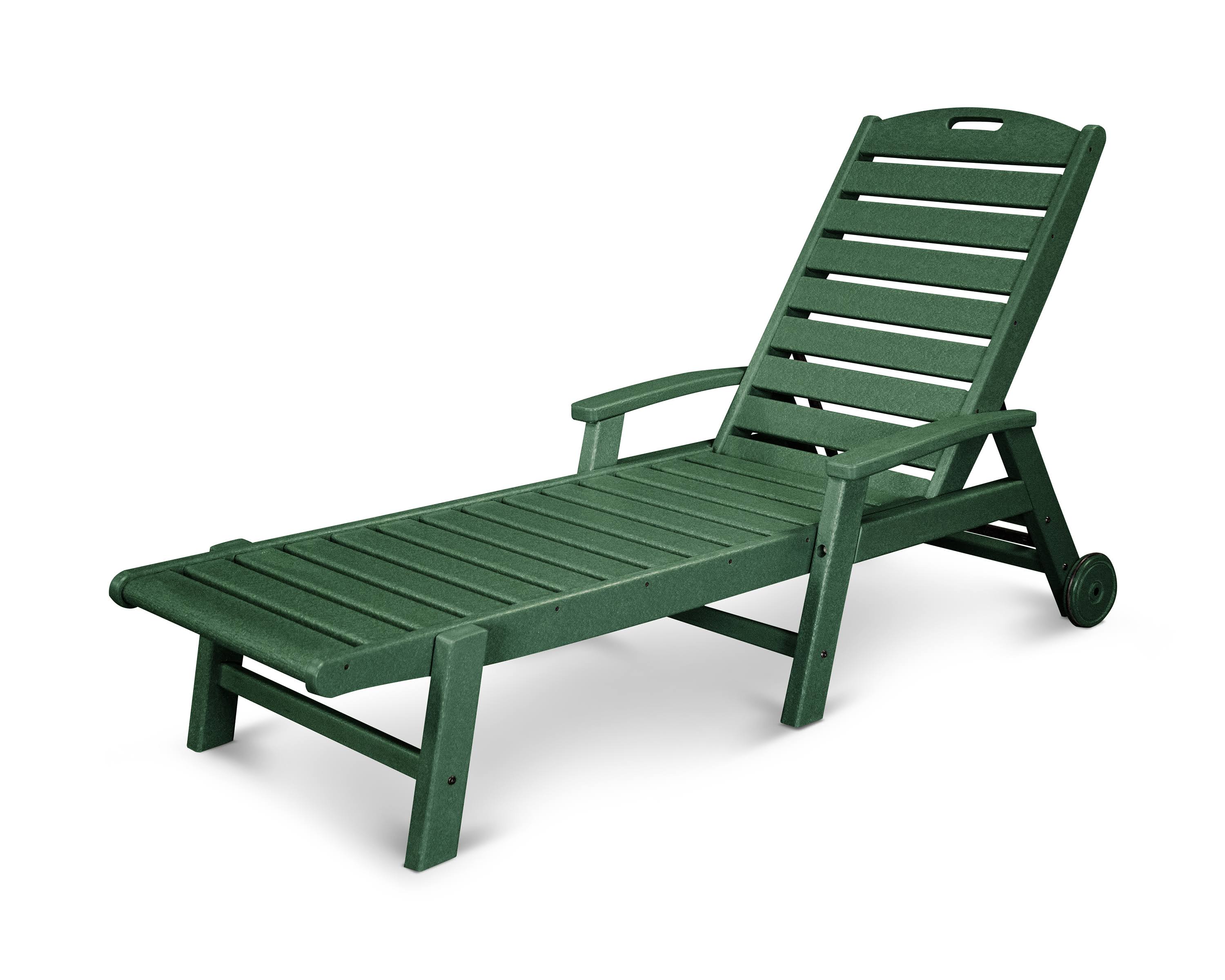 Trex Outdoor Furniture Yacht Club Wheeled Chaise - Rainforest Canopy