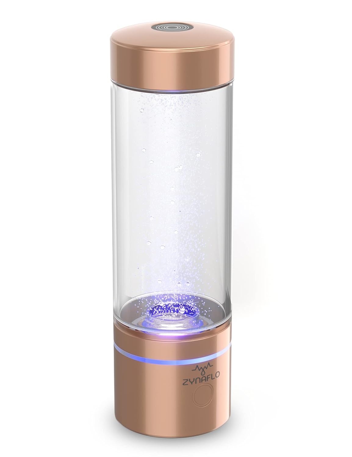 ZYNAFLO Hydrogen Water Bottle Generator - Portable Hydrogen Infused Water Machine with 9-Layer SPE-PEM Technology