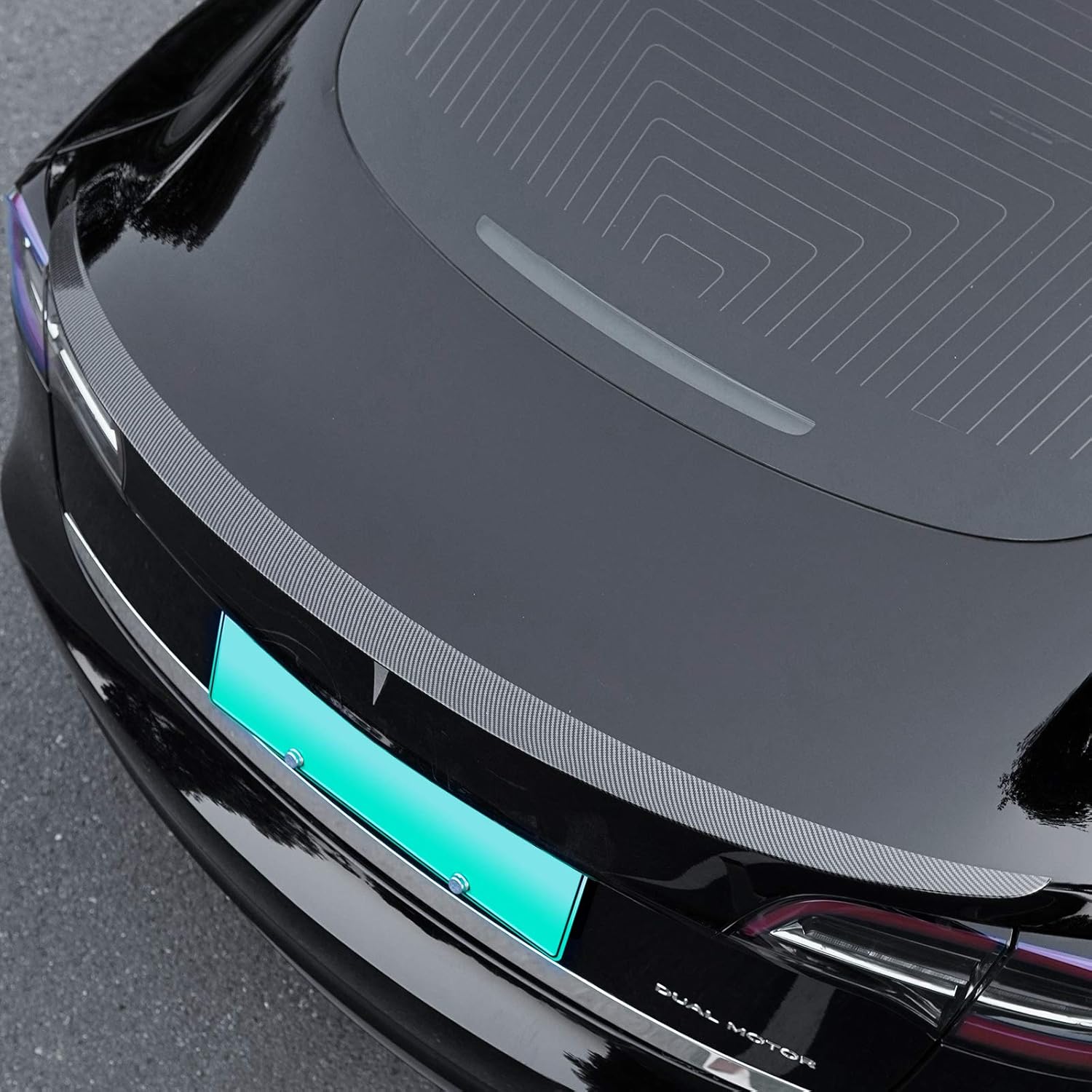 Xipoo Fit Tesla Model 3 Spoiler Trunk Spoiler Wing Rear Spoiler Wing Lip for 2017-2022 Tesla Model 3 Accessories (Matte Carbon Fiber, Model 3 Original Model Spoiler) Pack of 2