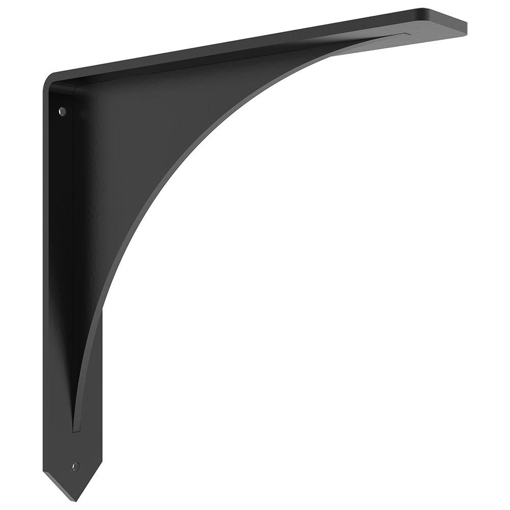 Federal Brace Arrowwood Black Countertop Support Bracket 16 Inches in Length 31045