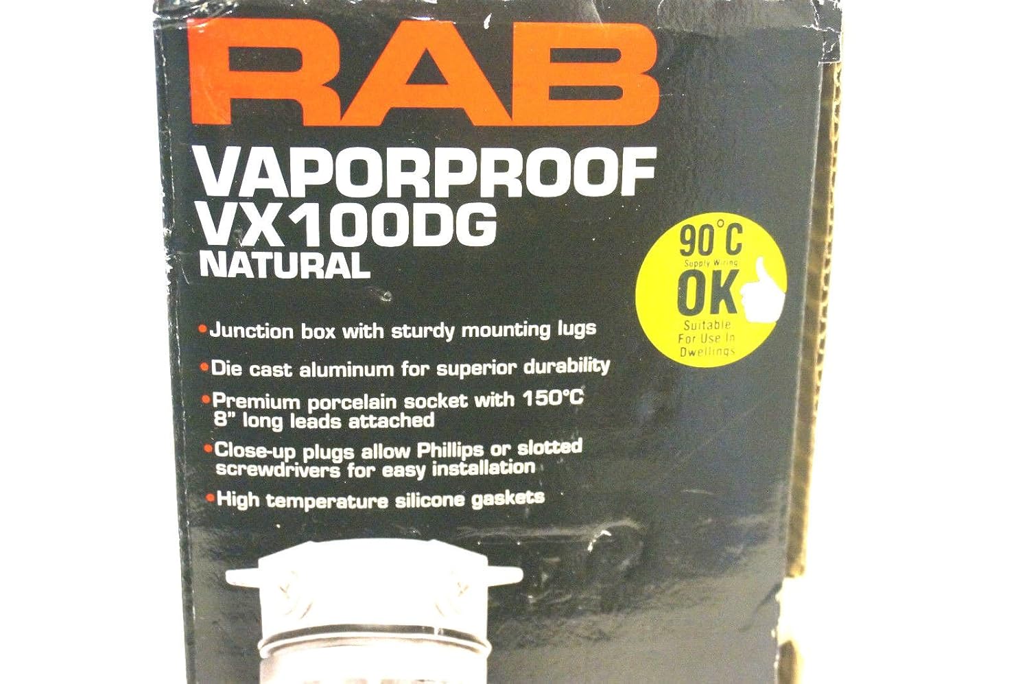 RAB Lighting VX100DG Vaporproof VX 4