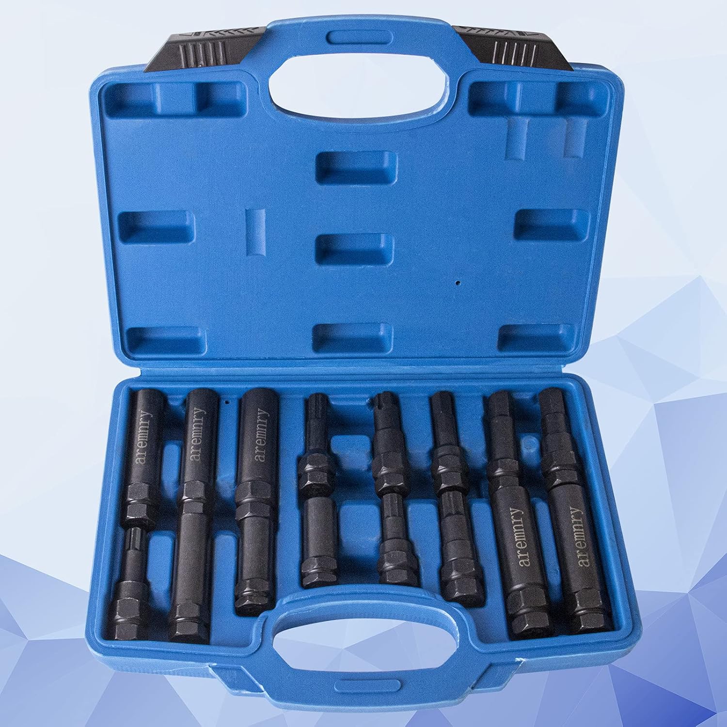 aremnry 16 Piece Universal Locking Lug Nut Master Key Set Wheel Lock Removal Kit For Aftermarket And Factory Wheels.