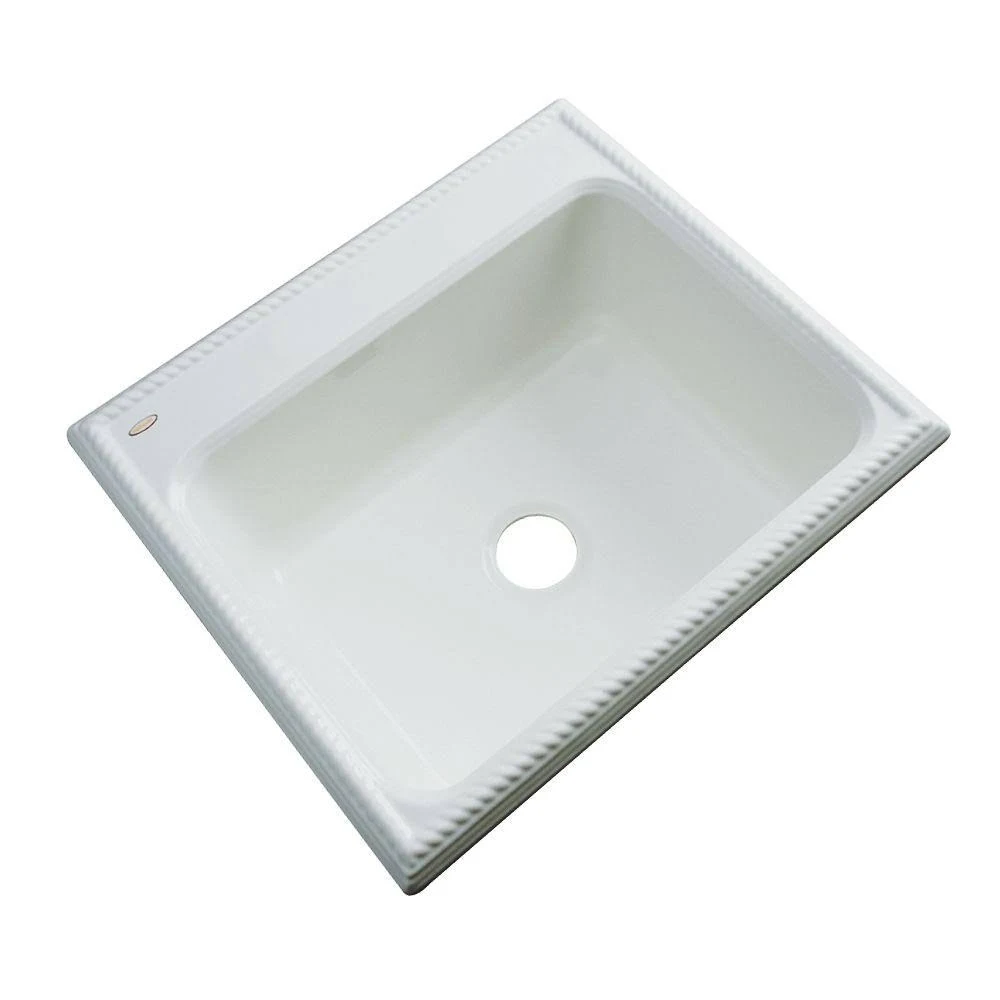 Thermocast Wentworth Drop-In Acrylic 25 in. Single Bowl Kitchen Sink in Ice Grey 27080