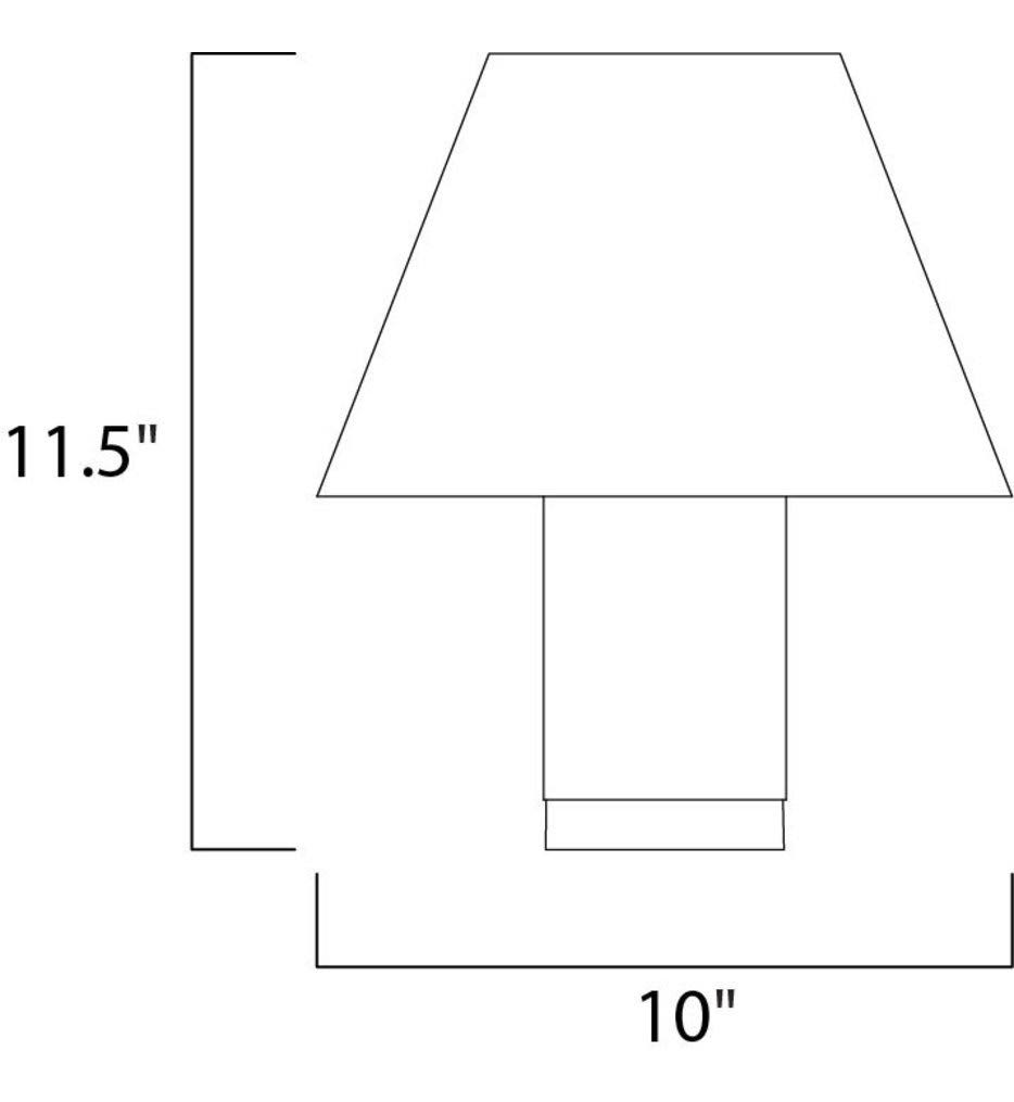 Maxim - 53510BK - LED Outdoor Post Mount - Pavilion - Black