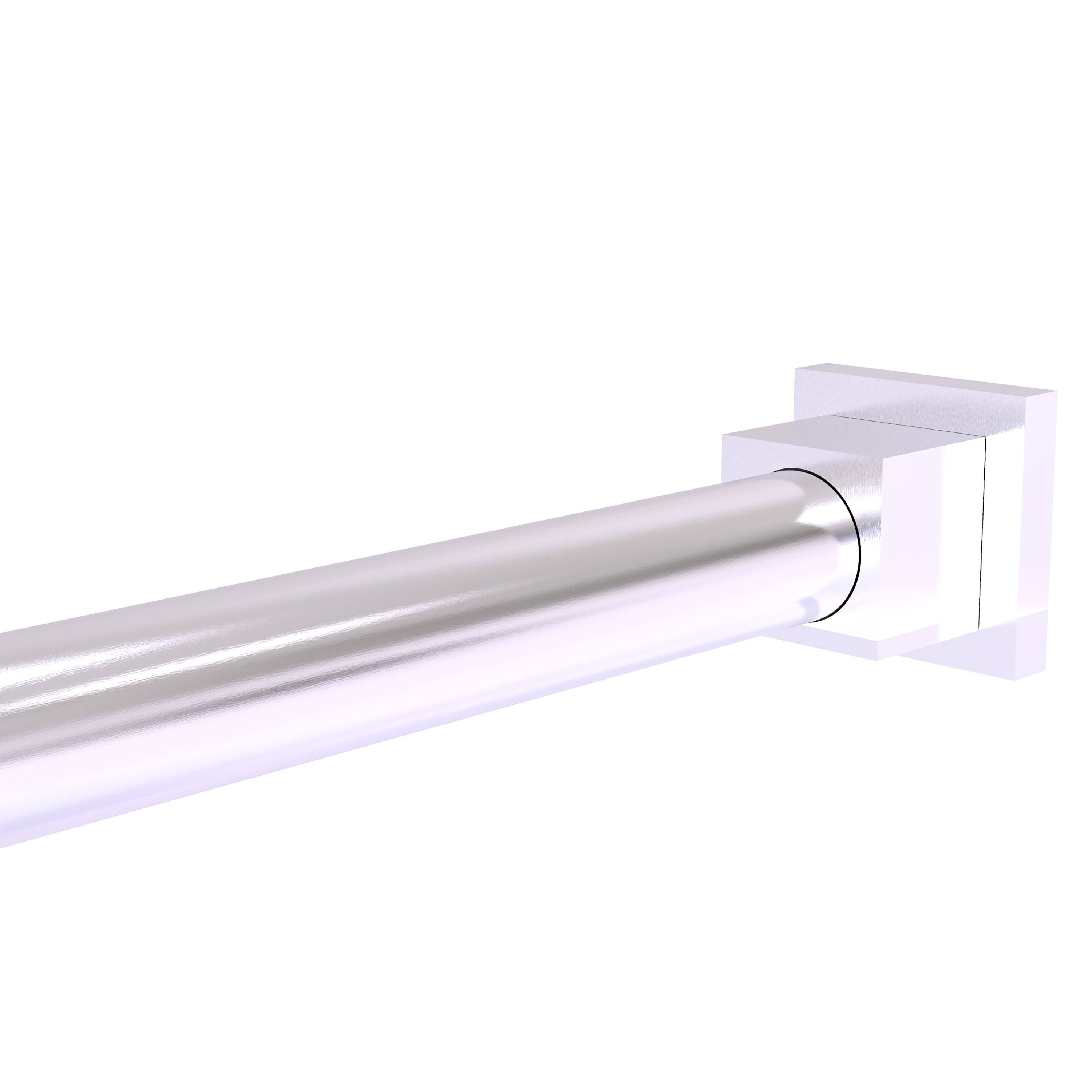 Allied Brass Montero Collection Shower Rod Brackets in Satin Chrome