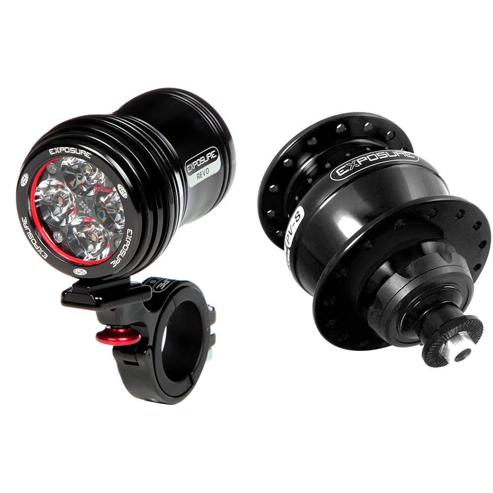 Exposure Lights Revo Pack Dynamo Light Rim Brake Hub 28H