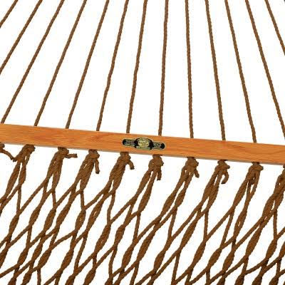 Pawleys Island Single Original DuraCord Rope Hammock - Antique Brown