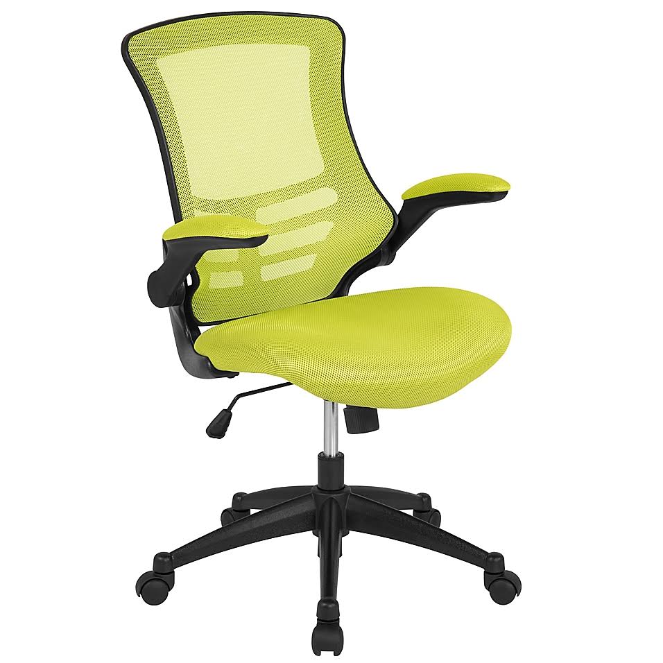 Flash Furniture Mid-Back Mesh Swivel Office Chair in Green