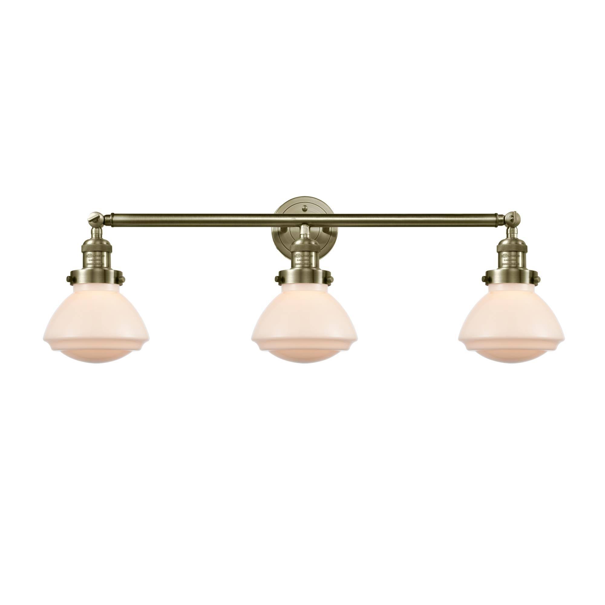 Innovations 205-AC-G322 Antique Copper Olean 3 Light Bath Vanity Light