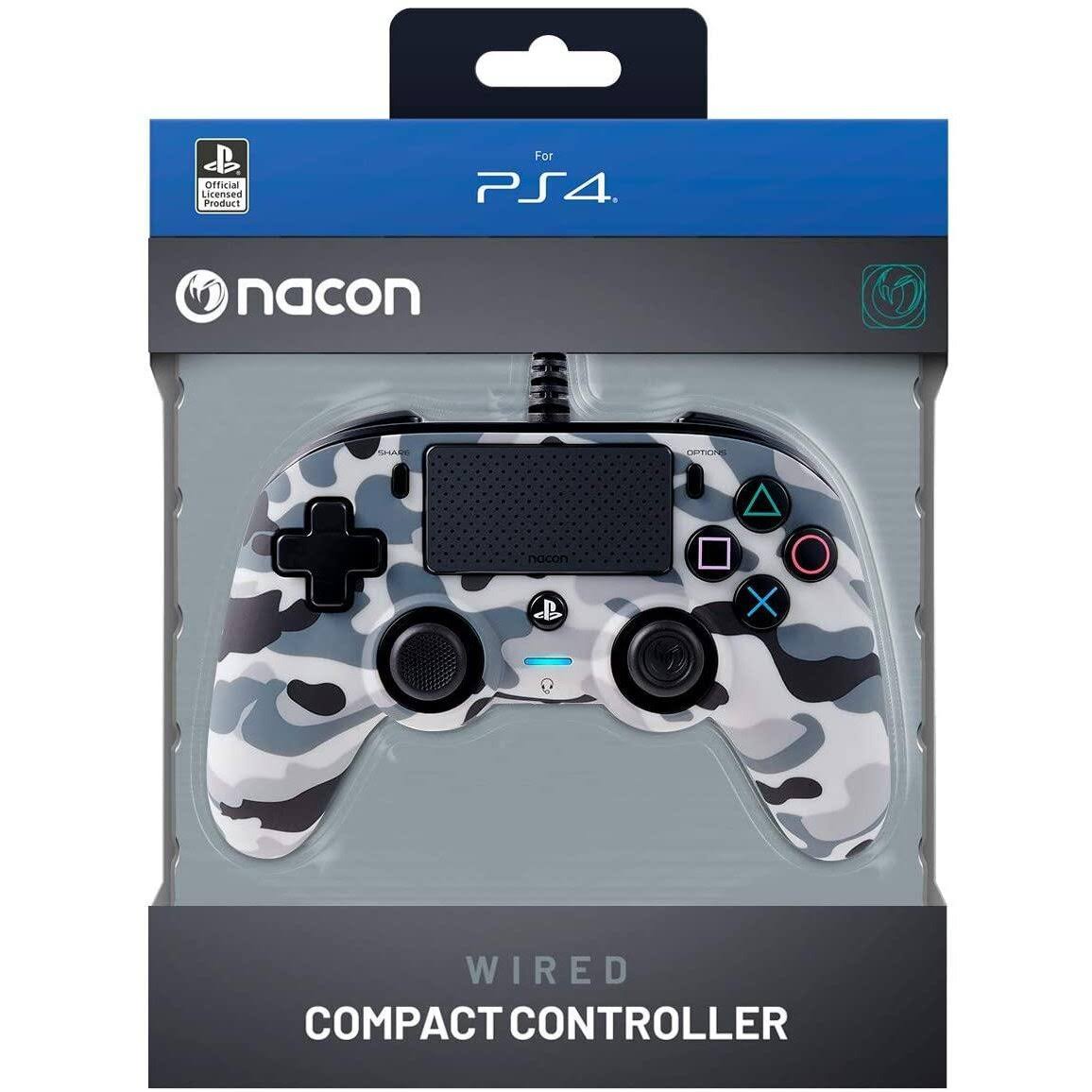 Nacon Wired Compact Controller - Camo Grey (ps4)