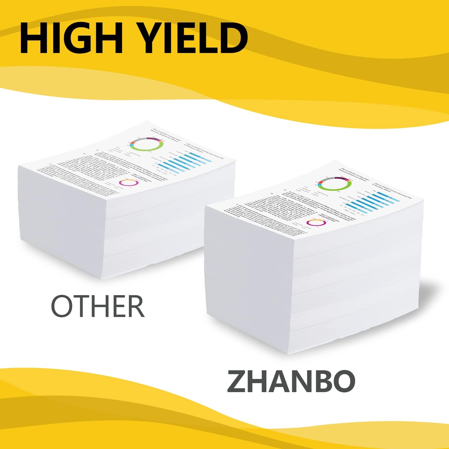 ZHANBO PB-211 PB-211EV Remanufactured Black Toner Cartridge Compatible with Pantum P2200 P2500W P2502W M6500NW M6550NW M6552NW M6600NW M6602NW, 2 Pack