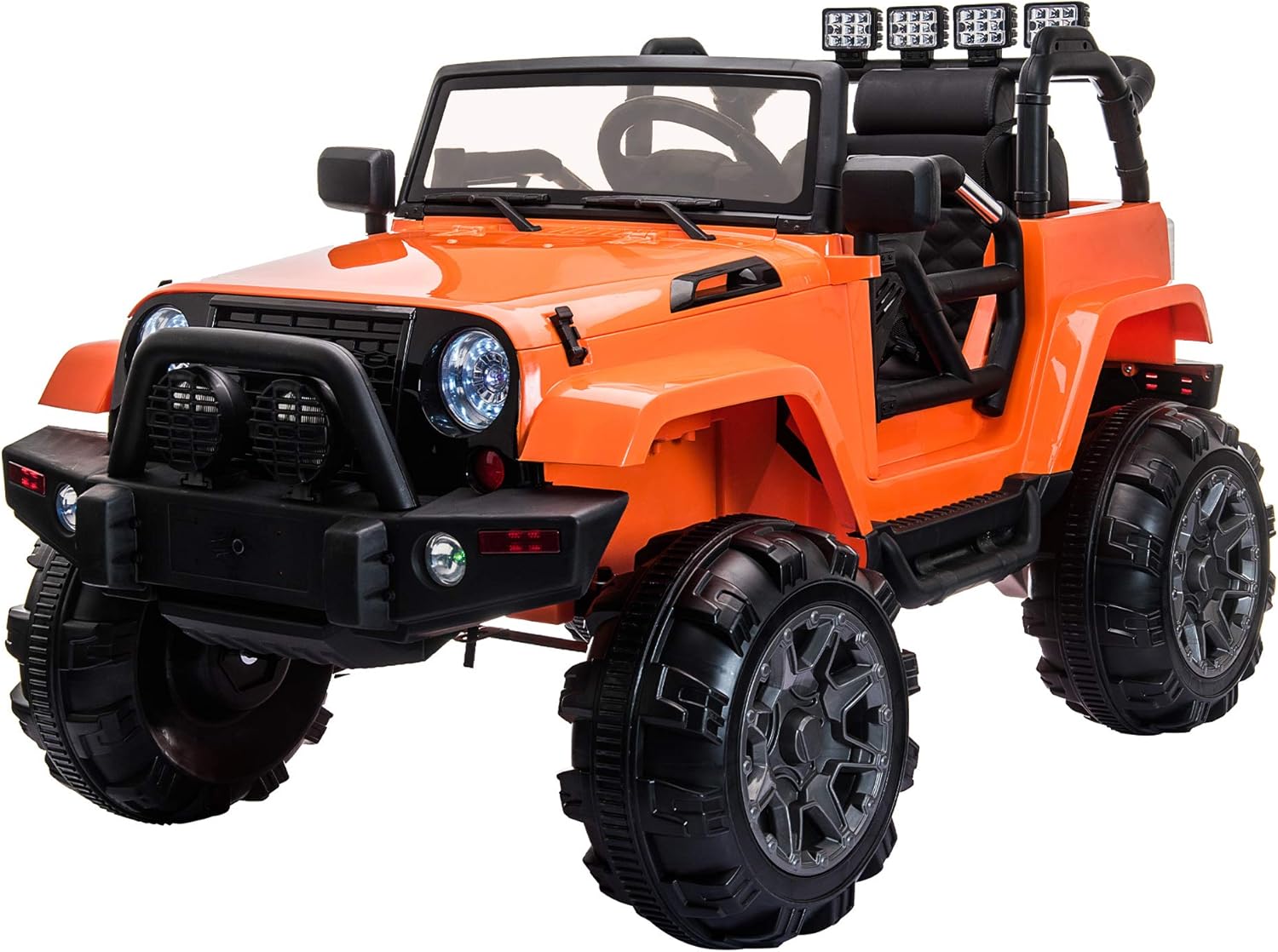 TOBBI Kids Ride on Truck Style 12V Battery Powered Electric Car W/Remote Control Black