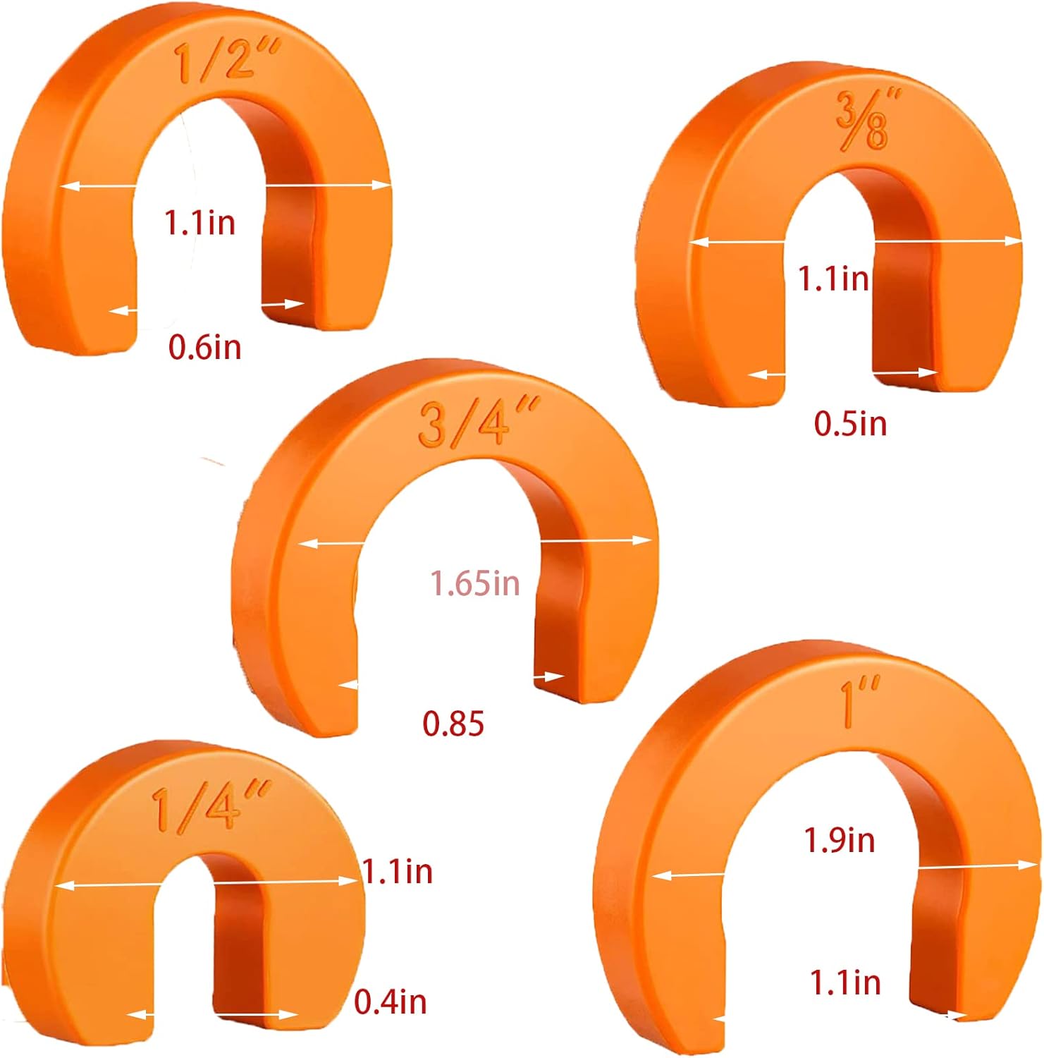 10 Pieces Disconnect Clip Pipe-Fittings Push-fit Disconnect Tools for Easily Removing Push-fit Fitting Set of 1/4