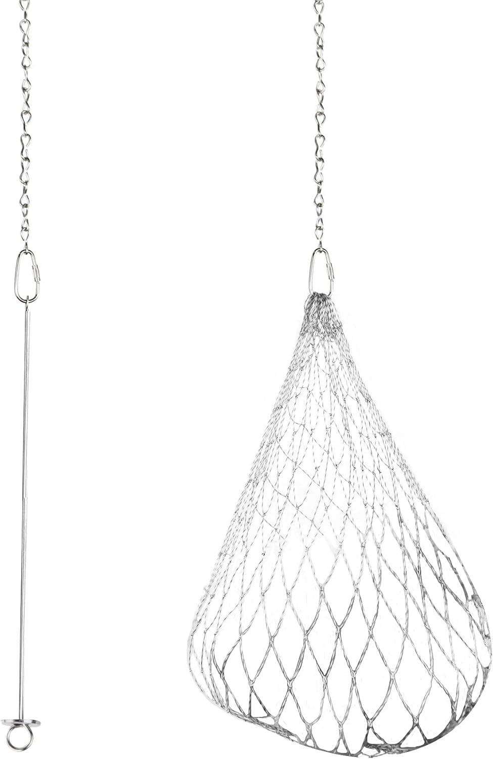 Upgraded & Extended Hanging Feeder, Chicken Veggies Skewer Fruit Holder for Hens Chicken Vegetable Large Birds (Package-4)