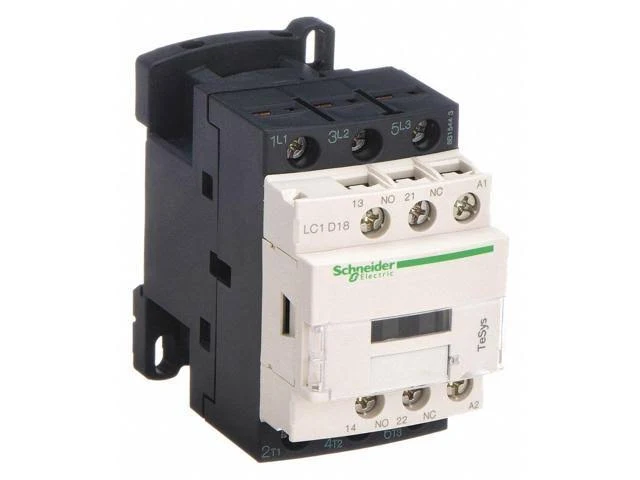 Schneider Electric LC1D18U7 IEC Contactor, 240VAC, 18A, Open, 3P
