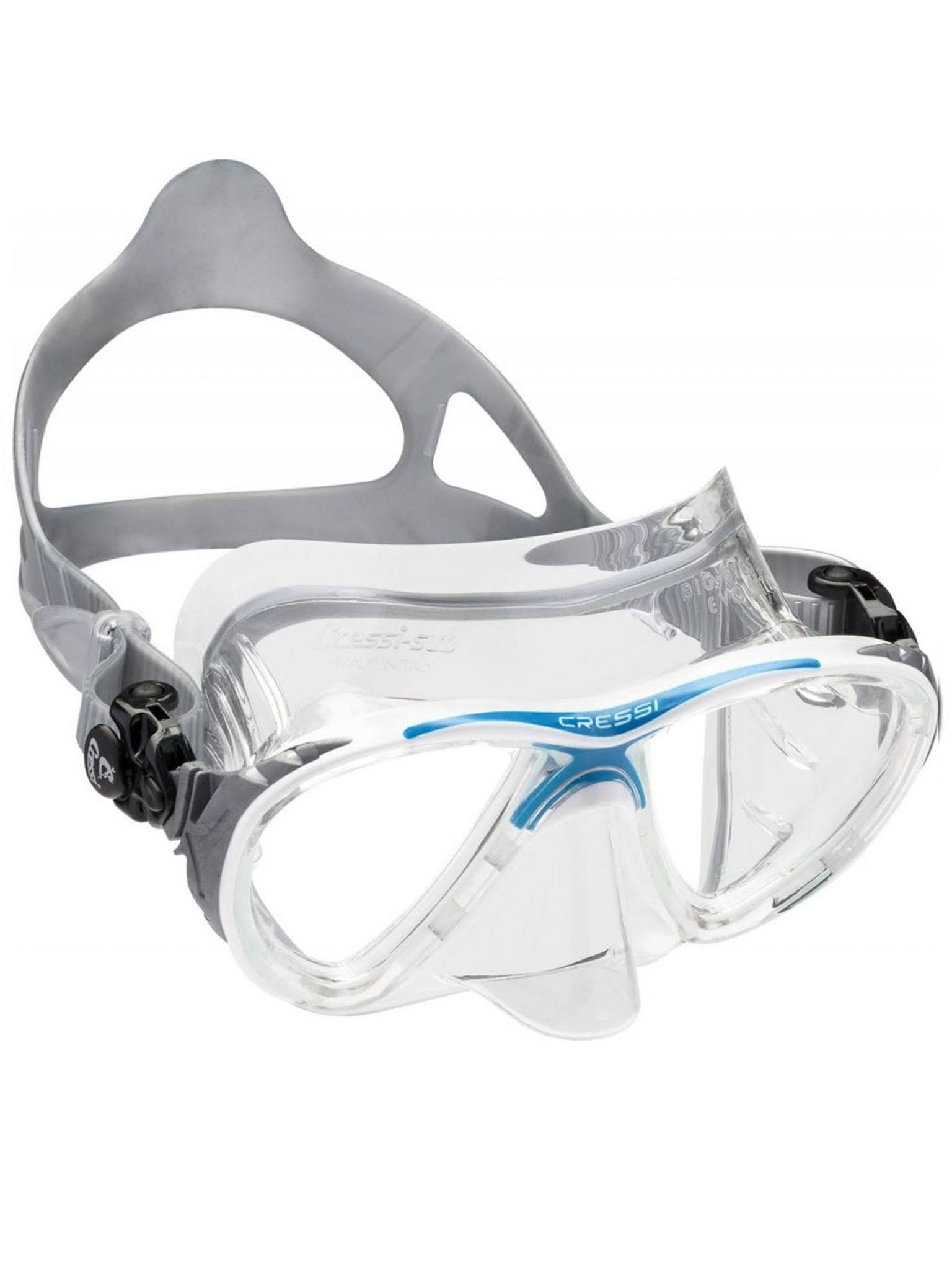 Cressi Big Eyes Evolution Crystal Mask (Black / Blue)