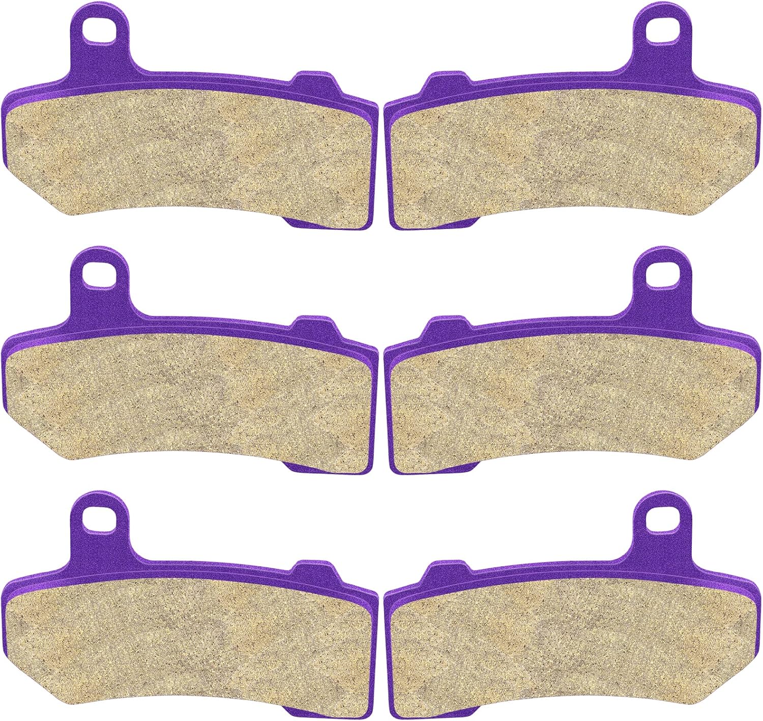 SCITOO Front and Rear Carbon Fiber Brake Pads Fit for 08 09 10 11 12 13 14 Glide Night Rod Night Rod Special Road Glide Road King Street Glide Street Rod V-Rod Pack of 2