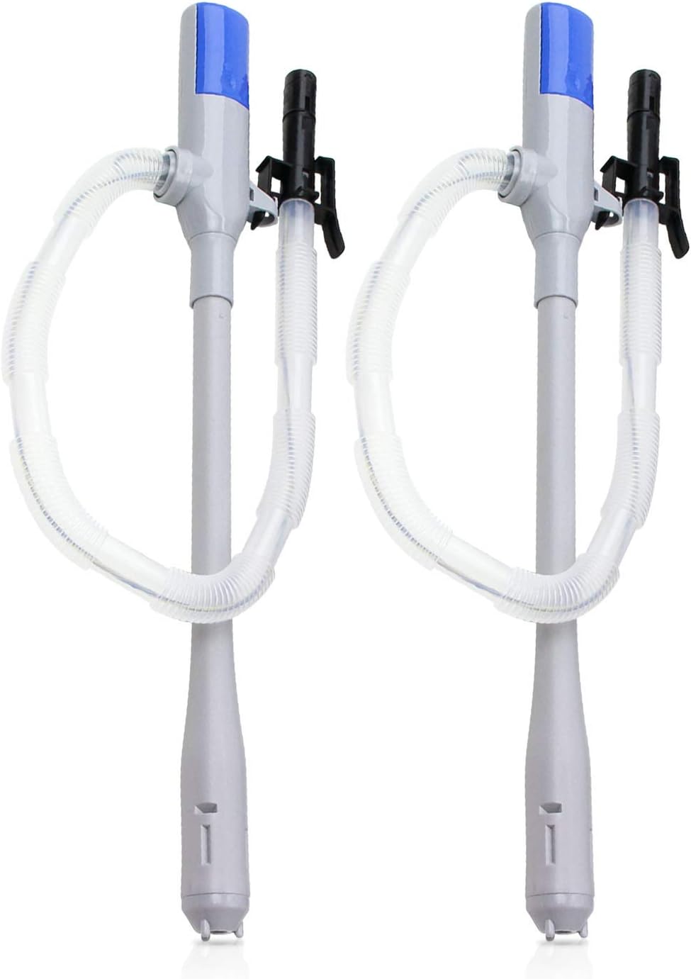 2 Pumps - TERA PUMP 2AA Battery Powered Siphon Fuel Pump with Auto Stop & Buzzer ( 2.4 Gallons per Min ) Pack of 2