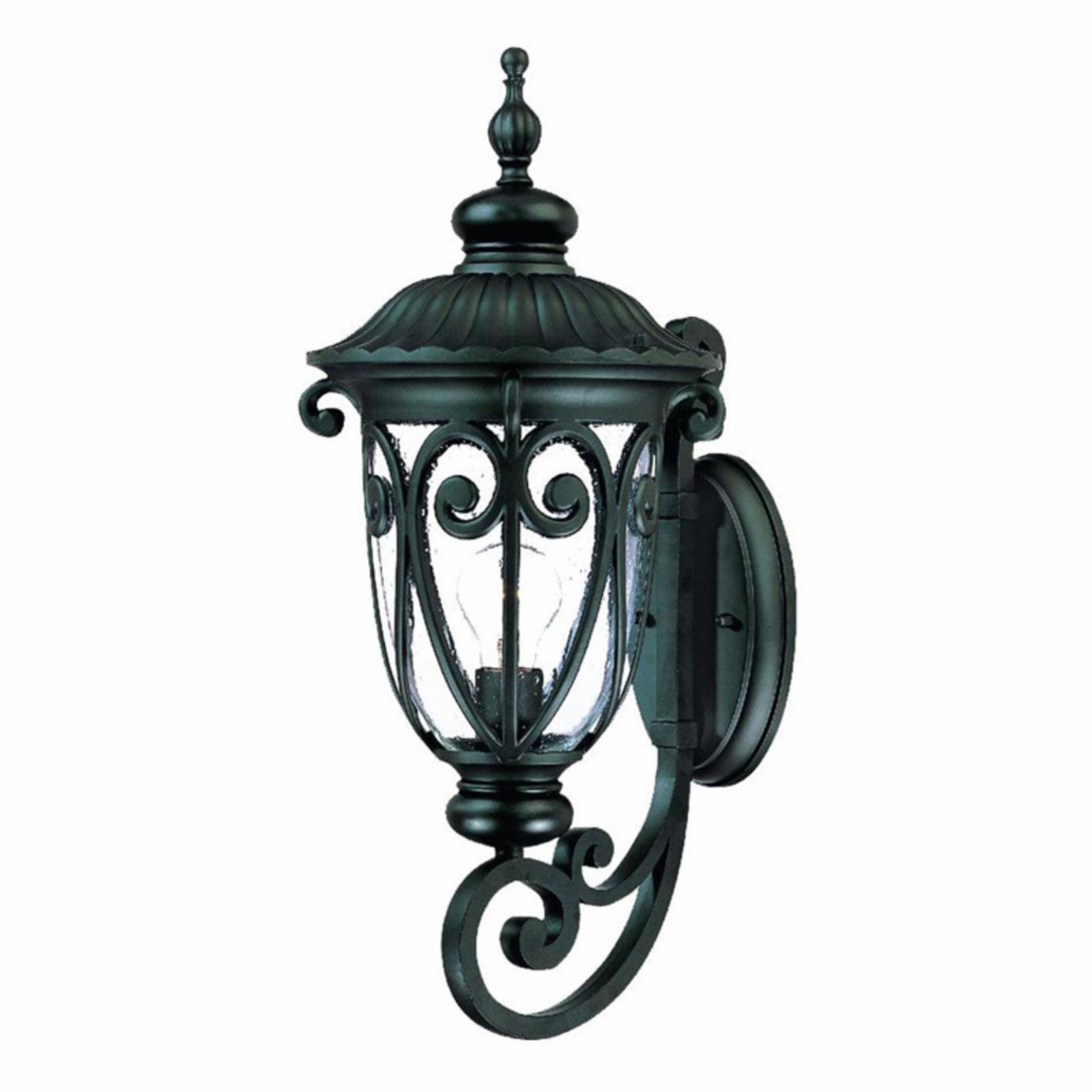 Acclaim Lighting Naples Collection Wall-Mount 1-Light Outdoor Matte Black Light Fixture 2111BK