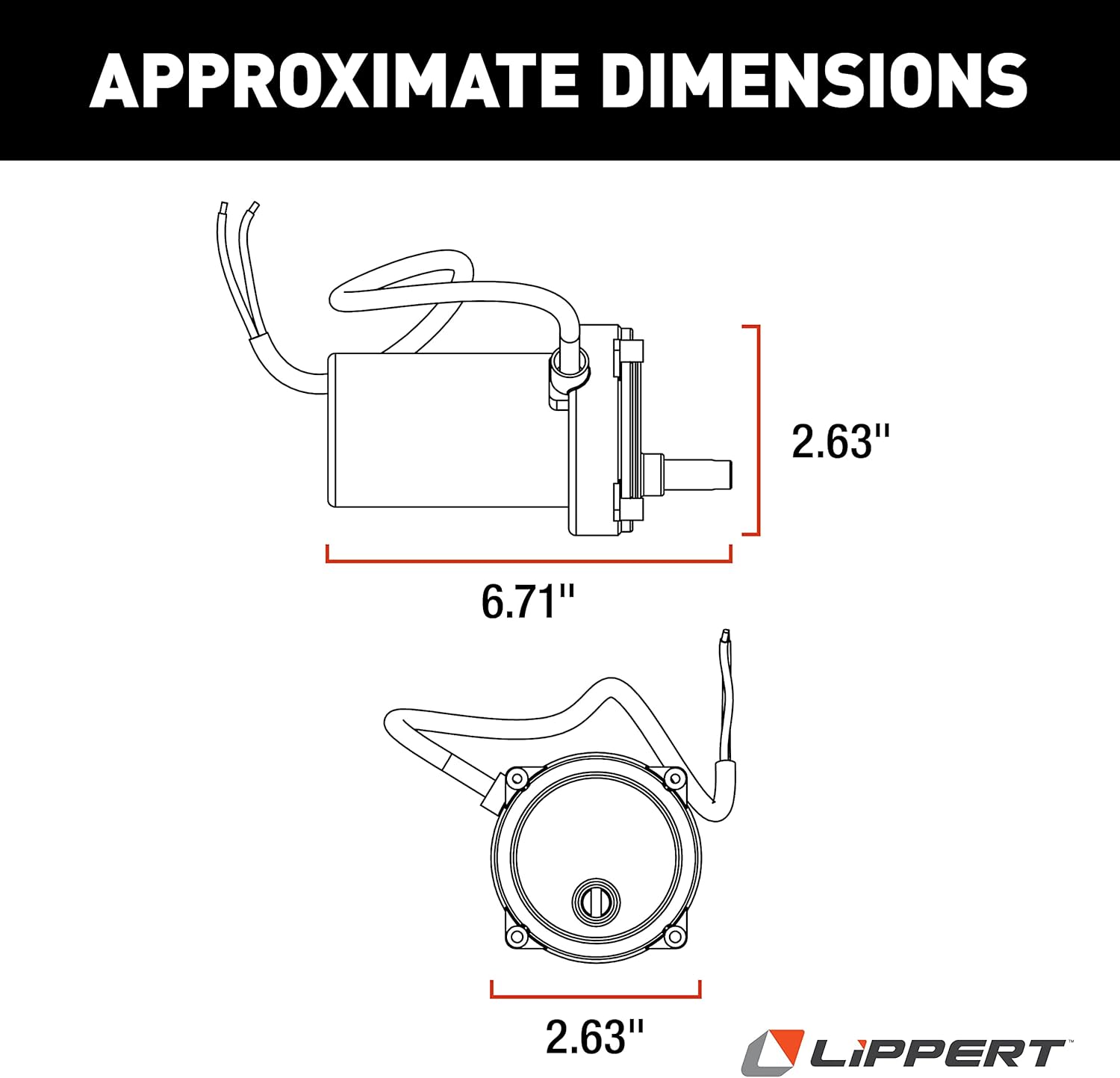 Lippert Components 352338 Electric Stabilizer Motor , black