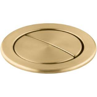 Kohler K-186-2MB Persuade Flush Actuator, Vibrant Brushed Moderne Brass