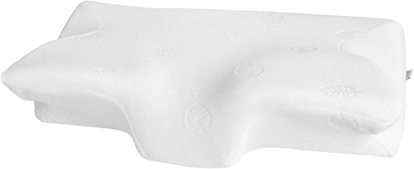 Cervical Pillow Memory Foam Pillow Orthopedic Contour Pillow for Neck Shoulder Pain Release Suitable for Back Side Stomach Sleeper with Machine Washable Pillowcase