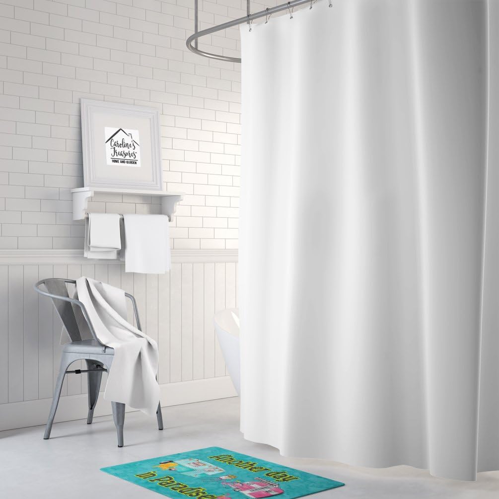 Caroline's Treasures 8758RUG Another Day in Paradise Bath Mat Machine Washable Anti-Fatigue Memory Foam Kitchen Rug, 19 X 27, Multicolor