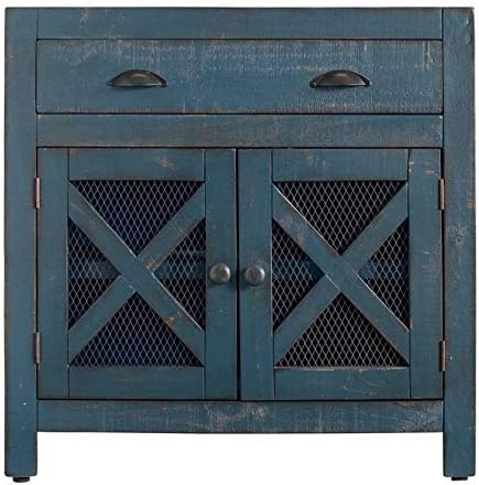 BOWERY HILL 2-Door Accent Chest in Blue