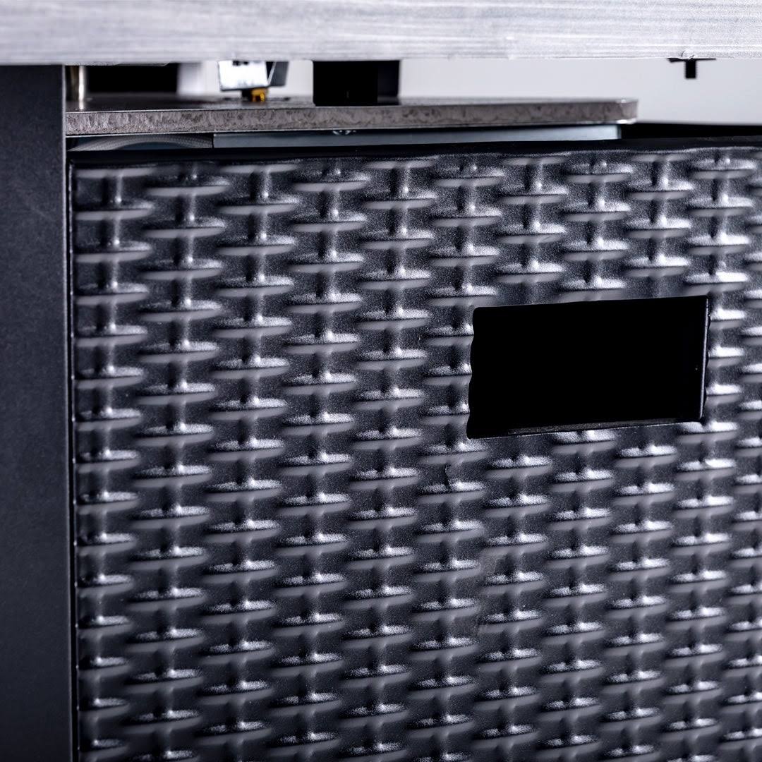 Legacy HEATING Steel Propane Fire Pit Table, Gray