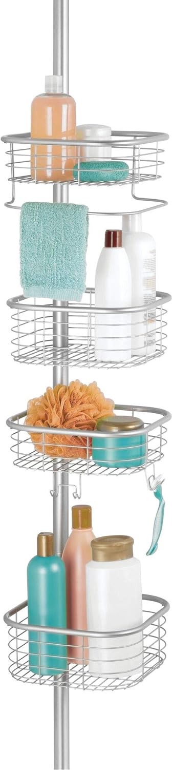 iDesign Forma Tension Caddy, Chrome Pack of 2
