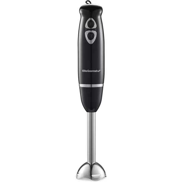Holidays and Entertainment EHB1015 Immersion Hand Blender 500 Watts 2 Speed Mixing with Stainless Steel Blades, Detachable Wand Stick Mixer, Smoothies, Baby Food, Soup, Black