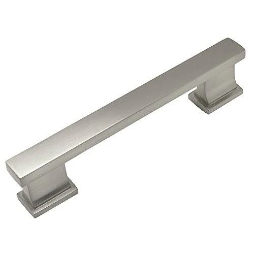 10 Pack - Cosmas 702-96sn Satin Nickel Contemporary Cabinet Hardware Handle Pull - 3-3/4x22 inch (96mm) Hole Centers