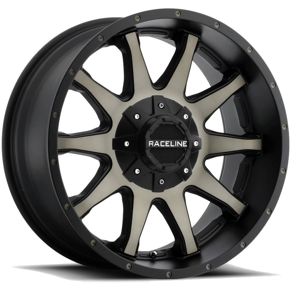 17 inch inch Raceline 930DM Shift 17x9 5x5 inch/5x5.5 inch +0mm Black/Machined Wheel Rim