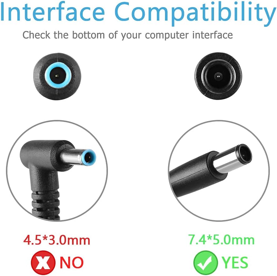 120W AC Charger Fit for HP 906329-002 902369-003 902369-002 902369-001 740243-001 TPC-F122-D23 TPC-Q068-24 TPC-Q069-24 DOC0200A-OBP 2UK37AA#ABB Thunderbolt Dock G2 2UK37AA#ABA Pack of 2