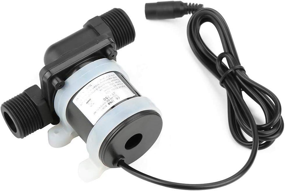 Micro DC Speed Control Water Pump Water Heater Pressurized Circulating Water Pump Jt-750B12V -40℃ ~100℃ Pack of 2