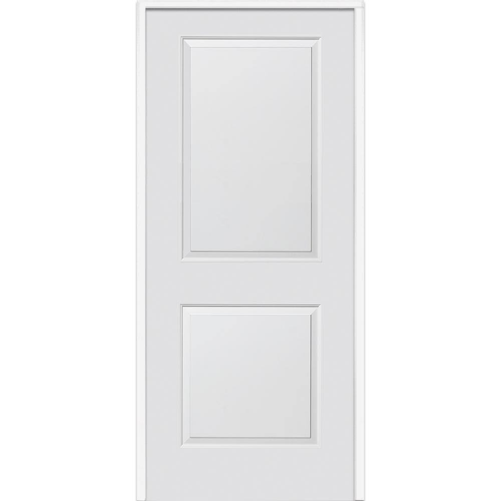 Verona Home Design Carrara Smooth Surface Solid Panelled Prehung Interior Door