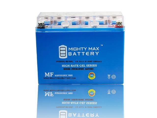 Mighty Max Battery - Ytx24hl-bs 12V 21Ah Gel Battery for Polaris 500 Wide Track &89-&14 - YTX24HL-BSGEL72