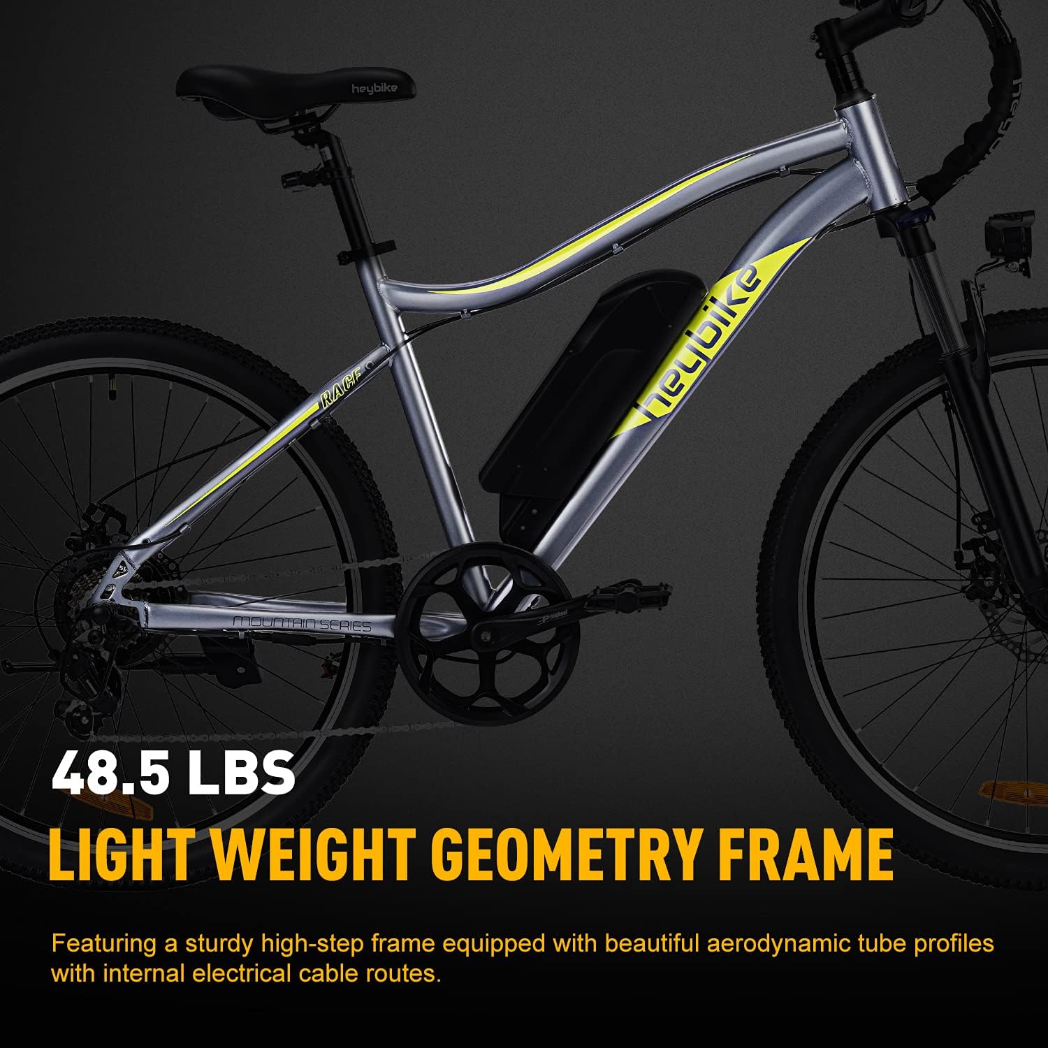 Heybike Race Electric Bike Light Weight 26