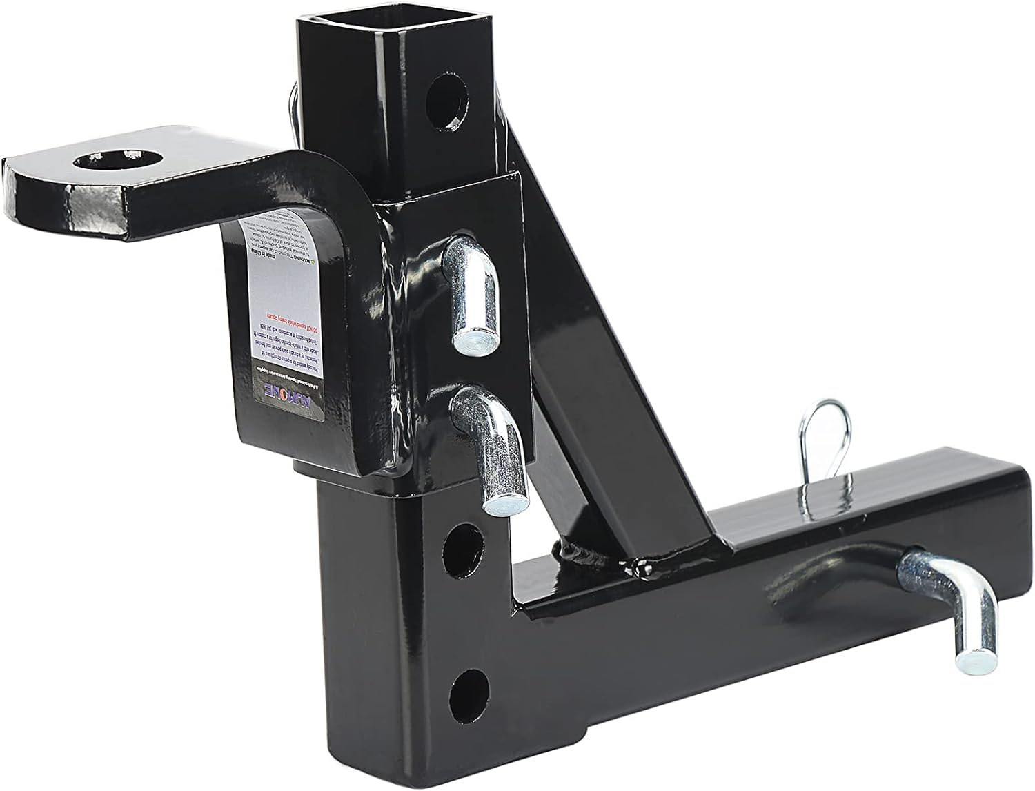 AUMOWE Adjustable Trailer Hitch Ball Mount, 8-Position Class III 5000 lbs GTW Fit 2 inch Receiver Pack of 2